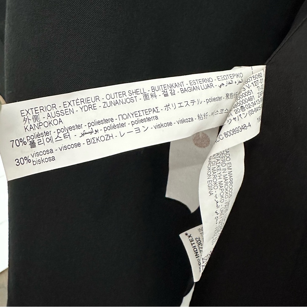 Zara Black Blazer Dress Size XS - Picture 16 of 16